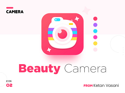 Beauty Camera Logo Design Concept 📷 3d banner camera color ketan vasani logo