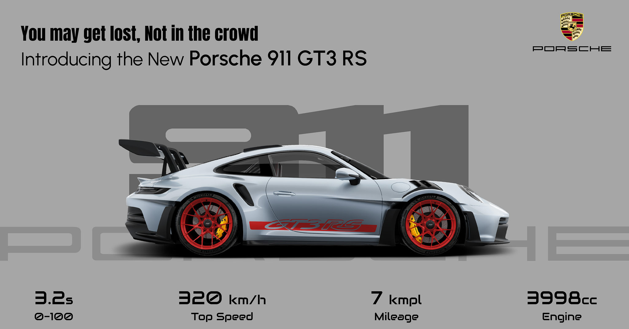 Brand postersPorsche 911 GT3 RS by Prethick Raj on Dribbble