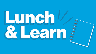 Lunch & Learn branding design graphic design vector
