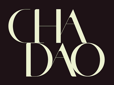 Cha Dao cha dao creative design designer font graphic design illustrator lettering type typeface typo typography vector vector art