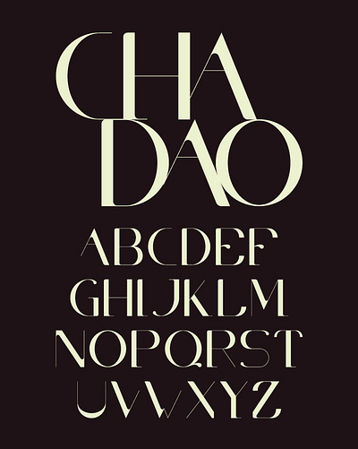 Cha Dao cha dao creative design designer font graphic design illustrator lettering type typeface typo typography vector vector art