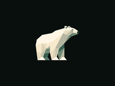 Geometric Polar Bear Logo animal arctic bear branding design emblem geometric icon identity illustration logo mark mascot modern nature original polar symbol vector wildlife