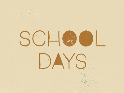 School Days Hand Drawn Font canva font cute font font fun font hand drawn procreate font school vibes sketch font type type design
