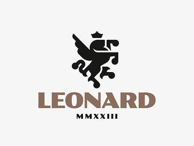 Leonard concept design leo lion logo