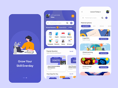 Smartkazam - Education App course course app design edu app education education design explore graphic design learn motion graphics ruang guru ui ui course ui edu ui education ui learn ui learning