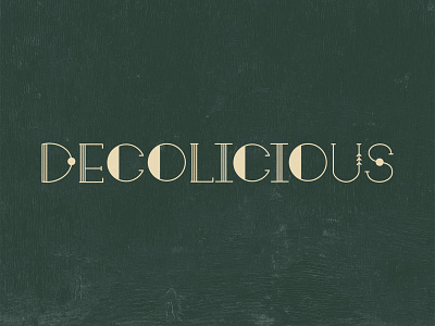Decolicious Hand Drawn 1920s Font 1920s inspired art deco font hand drawn type design