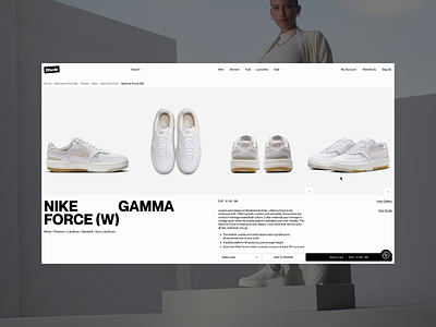 Fitsole Gallery Interaction animation e commerce fullscreen gallery interaction design micro interactions minimal motion graphics slider sneakers transition ui ux web design