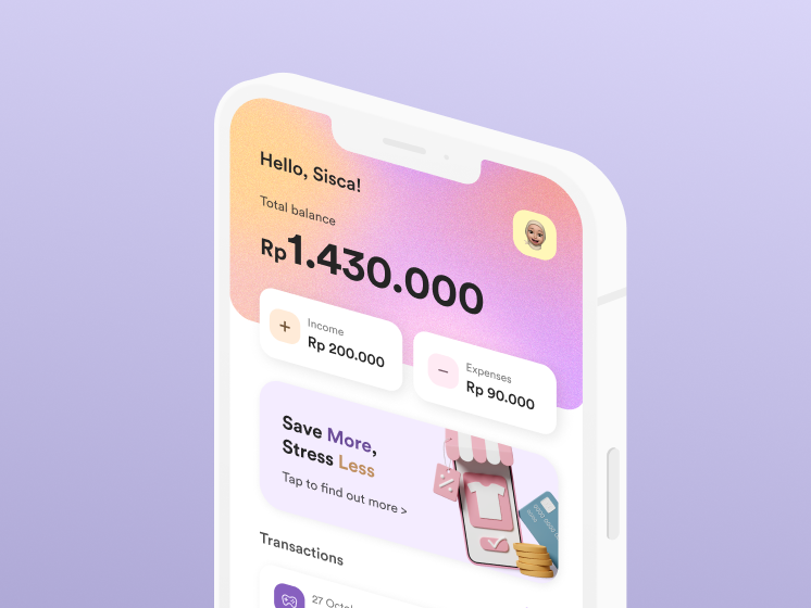 Money Tracker App by Hilmy Akbar on Dribbble