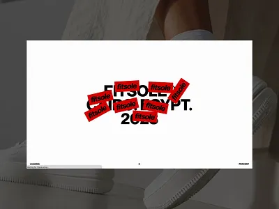 Fitsole Pre-loader clean design e commerce interaction design logo minimal pre loader sneakers transition ui ux web design webgl
