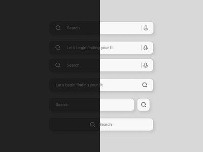 Search bar options dark mode graphic design light mode search bar ui ui elements ui elemts uiux user experience user interface design ux