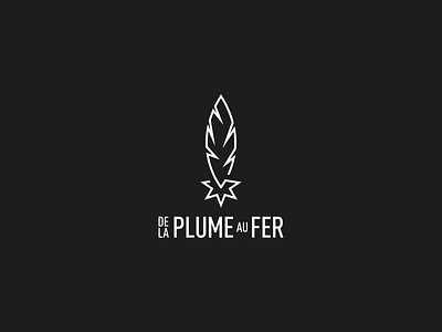 De la plume au fer branding branding and identity graphic graphic design logo minimal typography