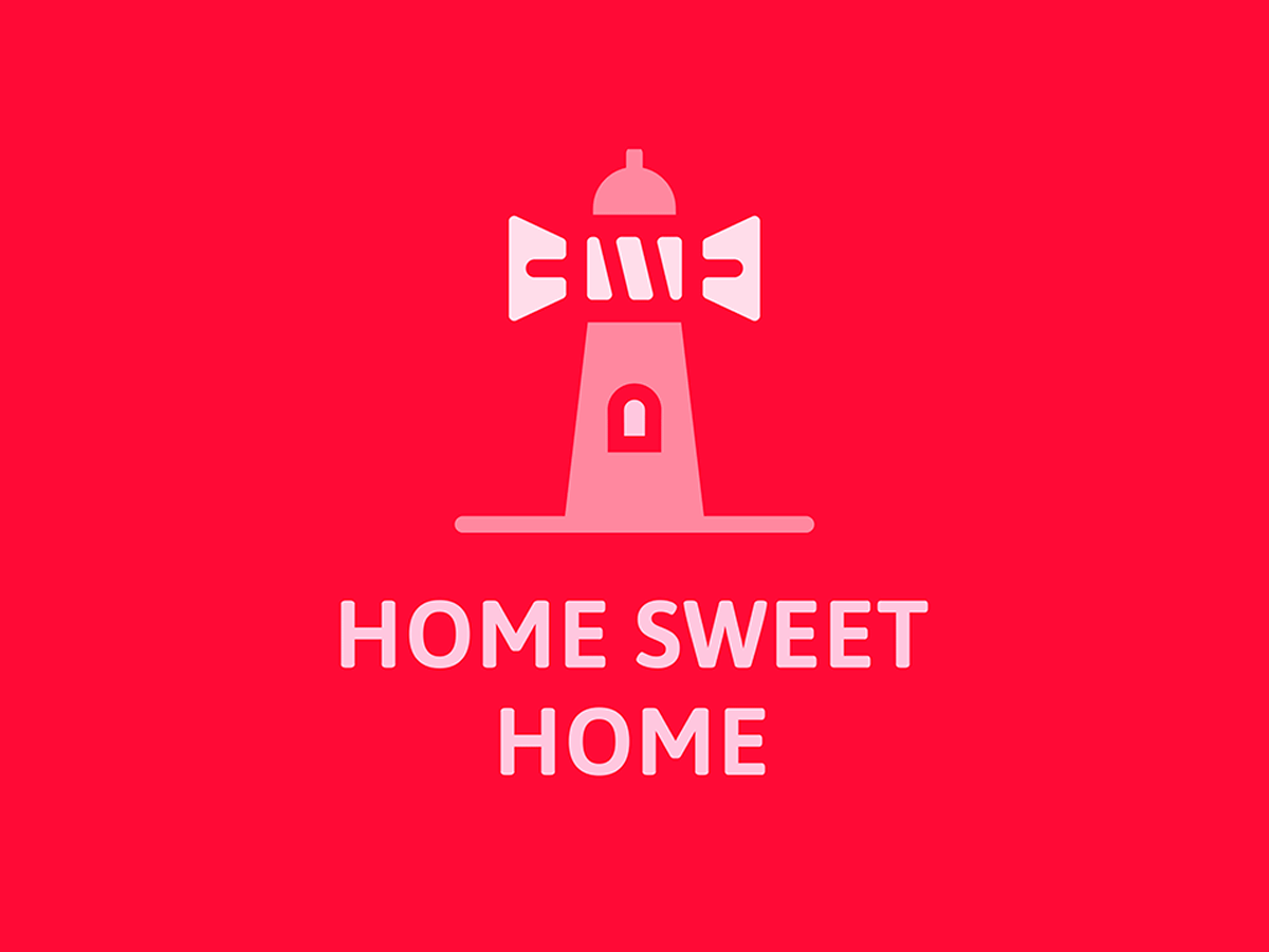 HOME SWEET HOME branding candy shop confectionery graphic design logo logodesign logomark logotype sweet