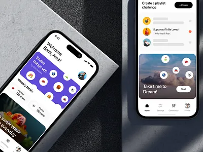 Social App Design 3d app design minimal mobile social social app travel ui website