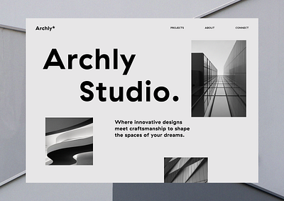 Archly - Landing Page architecture design graphic design graphicdesign landing typography ui ux web website