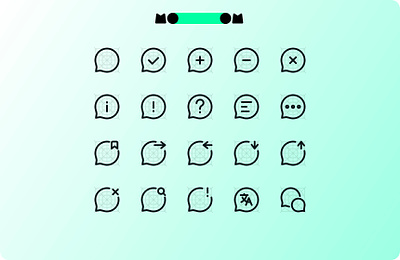 MoooM Day 70 bubble chat design figma icons message mooom receive send translate ui