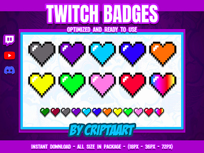 How I Create PIXEL ART Twitch Sub Badges 