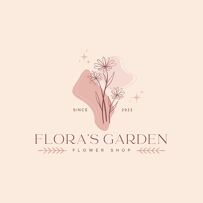 Minimal logo design - Flower shop branding flower logo flower shop logo design graphic design logo minimal logo modern logo