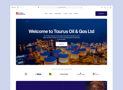 D-Taurus Oil & Gas Website branding dashboard dashboard ui design graphic design illustration logo ui ux website