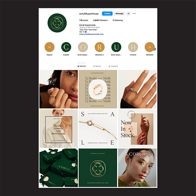 Jewellery Instagram Feed graphic design instagram instagram feed instagram post jewelry layout layout design post design social media social media template