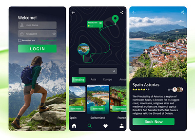 Travel agency app design graphic design logo mobile design motion graphics product design travel travel agancy traveling ui ui design uiux ux ux design