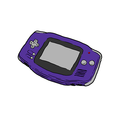 Game Boy Advance - 2001 art console drawing game game boy game boy advanced gaming konsol nintendo retro retro gaming retrogaming