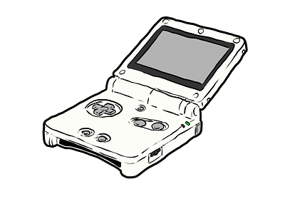 Game Boy Advance SP by Genewal Design on Dribbble