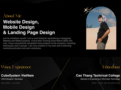 Introduce myself branding cv design graphic design ideal motion graphics thumbnail trend ui uxui web website