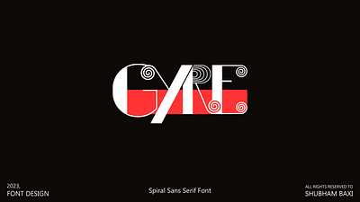 GYRE...FONT DESIGN branding design font font design graphic design illustration illustrator logo photoshop typo typography ui vector