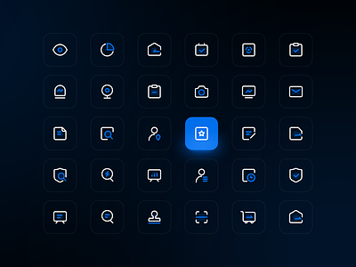 Smart Site System x Icon 3d blue branding dark mode design icon illustration interface linear icons logo ui uiux ux web
