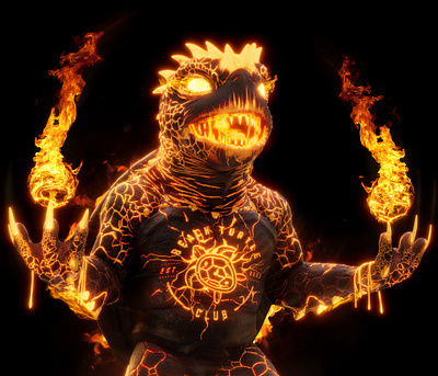 Flame turtle - nft 3d 3d characters 3d modeling 3d nft cgi character design creature fantasy turtle
