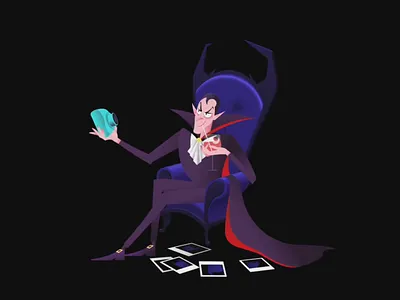 Dracula Halloween animation animation dracula fun halloween illustration motion selfie spooky web design