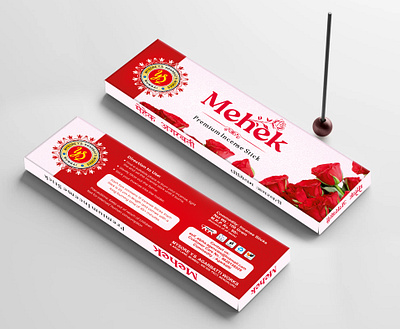 MEHEK Incense Stick Box branding corel draw graphic design illustrator photoshop