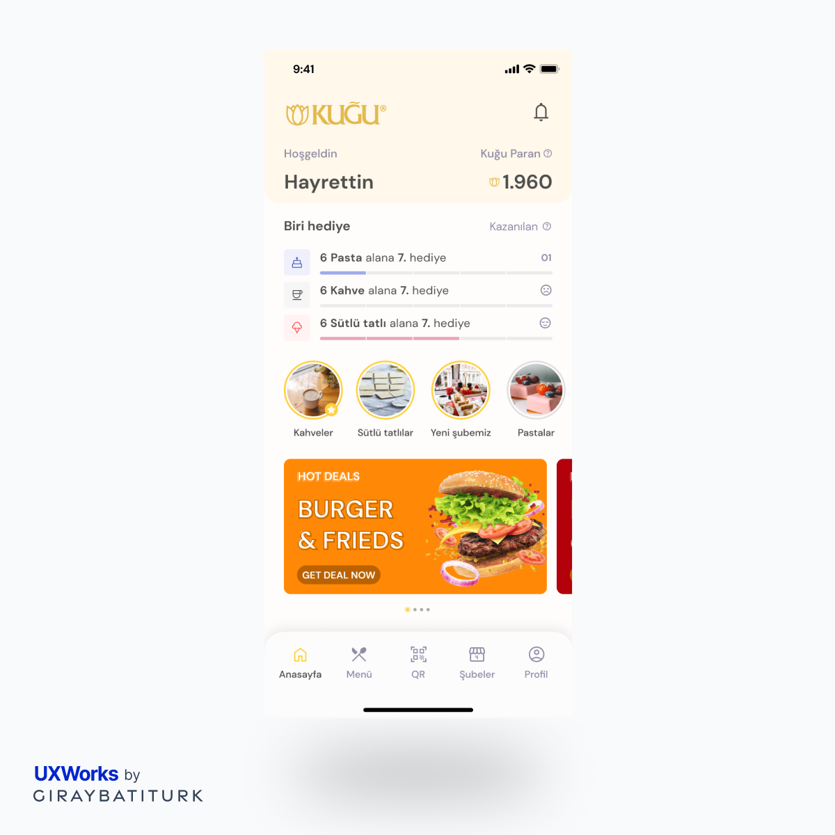 Kugu Patisserie App Design app design prod ui
