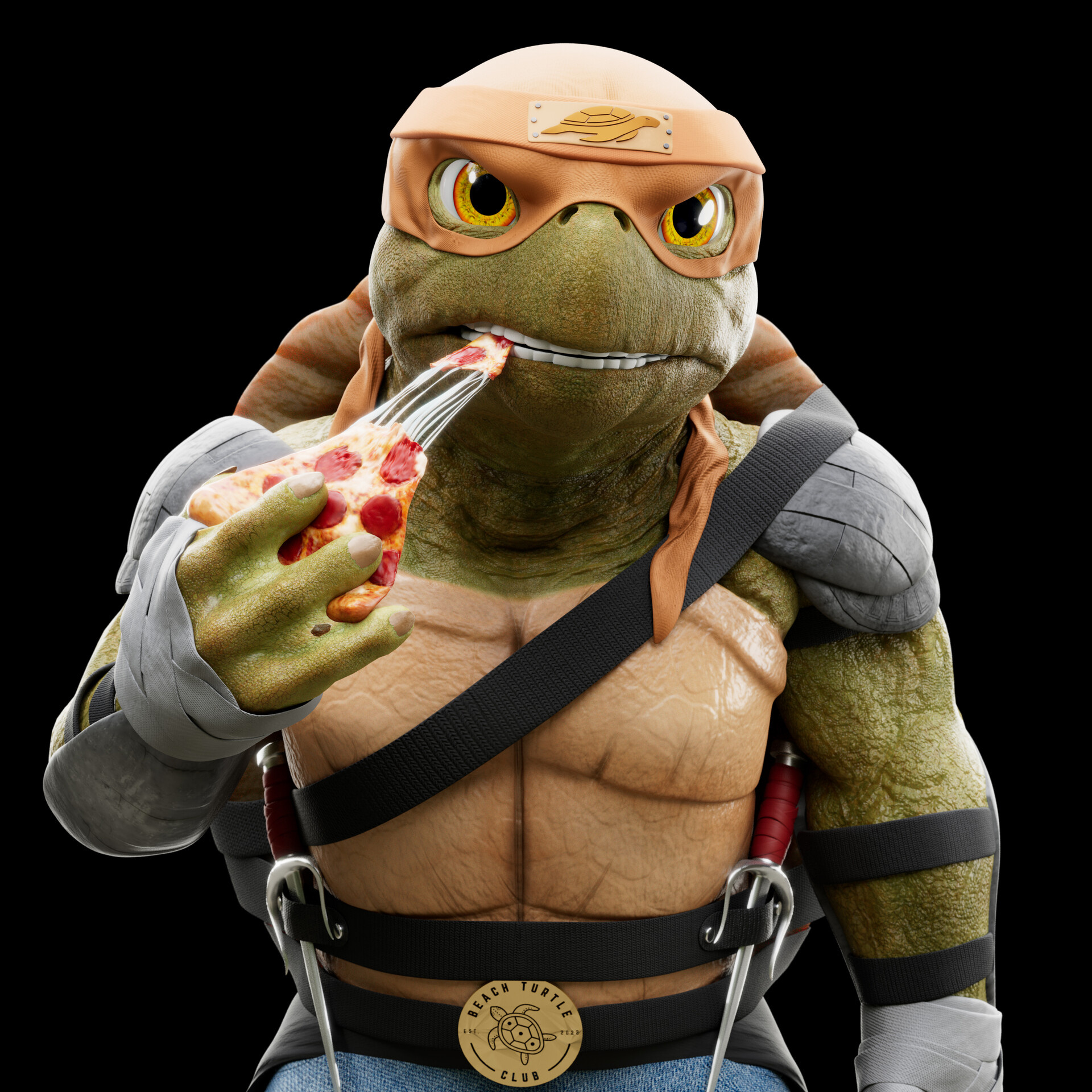 Ninja Turtle 3d 3d modeling animation character design design fantasy illustration turtle zbrush