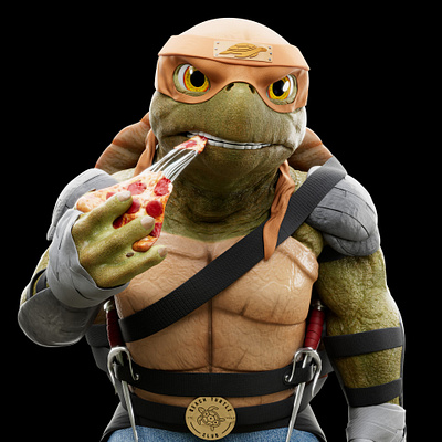Ninja Turtle 3d 3d modeling animation character design design fantasy illustration turtle zbrush