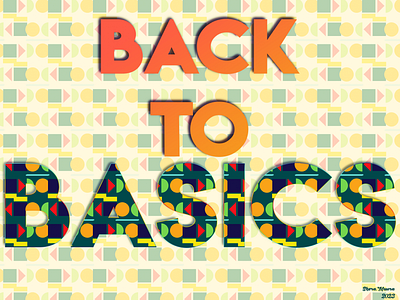 BACK TO BASICS 2 design effects graphic design photoshop print typography