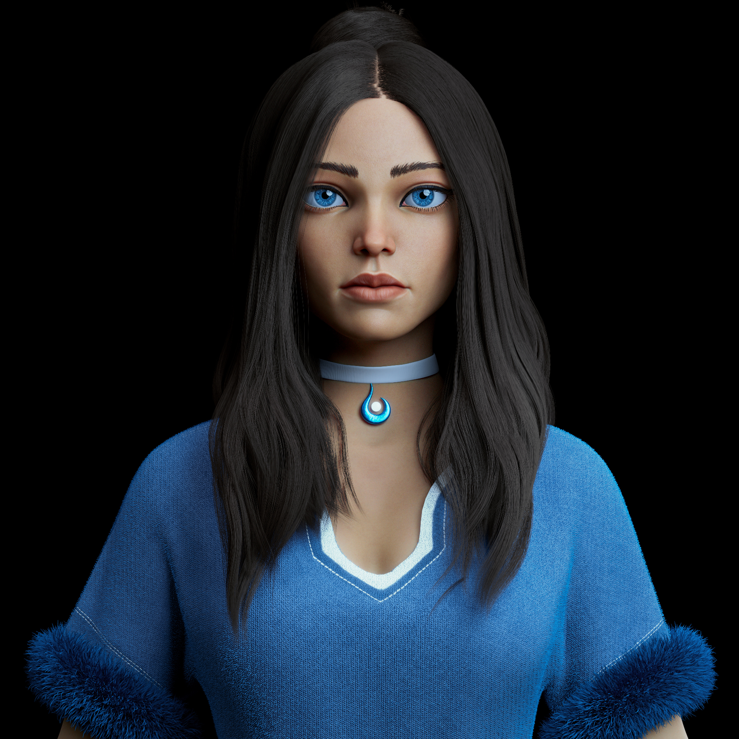Katara Warrior ELemundo - GAMEPLAY 3d 3d art 3d modeling animation avatar character design design fantasy fighter katara warrior water zbrush
