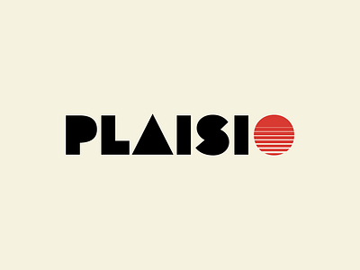 Plaisio Retro Logo branding greek logo logotype plaisio retro vintage