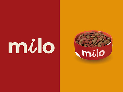 Logo Design Milo Pet Food branding graphic design logo