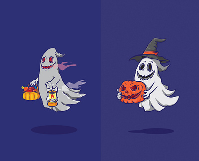 Halloween ghost series animation pumpkin
