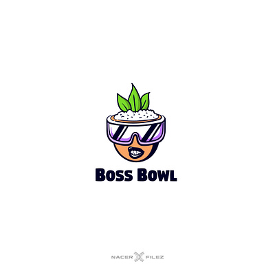 Boss Bowl boss bowl branding cartoon design dish food fun graphic design identity design logo logo design logo designer logos modern playful vector vegetarian