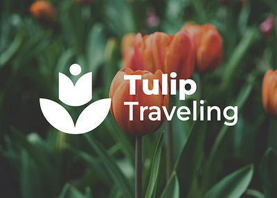 Tulip Traveling branding design graphic design logo mockup typography ui
