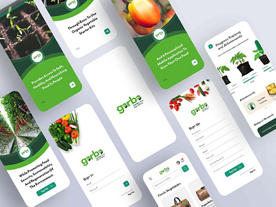 GarbA Food App Design app design food app uiux user interface
