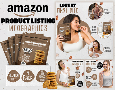 Amazon Listing Infographics Images || pack of Cookies a content adobe illustrator adobe photoshop amazon amazon infographic amazon listing amazon listing design amazon listing images graphic design infographic infographics listing listing design listing images
