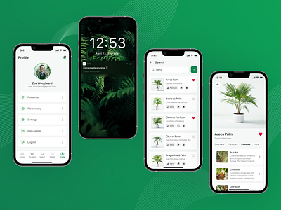 Bud - Plant Care App for Reliable Reminders and Guidance app design garden gardening green mobile plant care reminders schedule search tasks ui ux