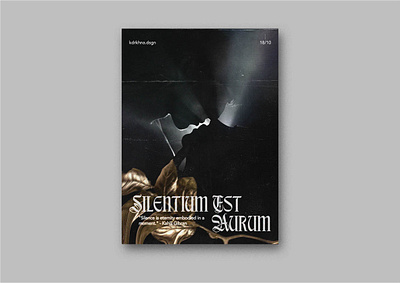 Silentium Est Aurum poster design graphic design illustration photography poster typography