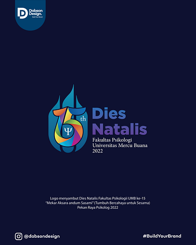 15 th Dies Natalis Fakultas Psikologi UMB (Unofficial) brand branding design graphic design illustration logo logos vector