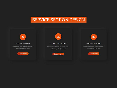 Responsive Neumorphism Service Section codingflicks css css flexbox css3 frontend html html css html5 neumorphism responsive service section webdesign