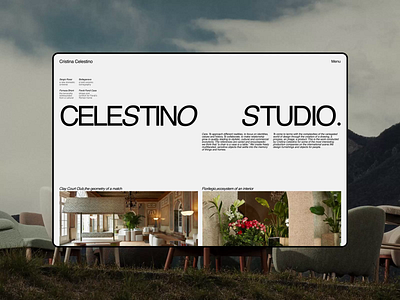 CRISTINA CELESTINO studio E-commerce Redesign animation design ui ux web