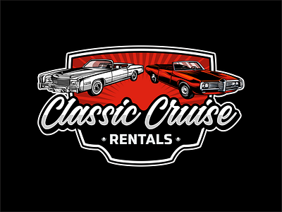 Logo for Classic Cruise Rental branding car classic design graphic design illustration ilustractor logo rental transportation vector vehicle vintage